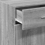 vidaXL Buffet sonoma gris 45x42 5x93 cm bois d'ingénierie