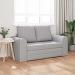 vidaXL Canapé-Lit 60cm Gris nuage tissu