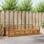 vidaXL Ensemble de canapés d'extérieur 3 pc Naturel