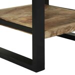 vidaXL Table d'appoint avec tiroir Marron Bois de manguier brut massif