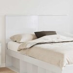 vidaXL Tête de lit Blanc brillant 150 cm Bois d'ingénierie