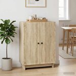vidaXL Buffet Chêne Sonoma 66 x 34 5 x 90 cm Bois d'ingénierie