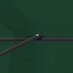 vidaXL Parasol de jardin Vert et Noir 395 x 395 x 245 cm