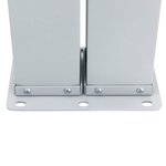 vidaXL Auvent latéral rétractable Bleu 100 x 600 cm