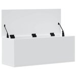 vidaXL Boîte de rangement blanc 90x35x35 cm bois d'ingénierie