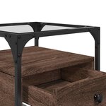 vidaXL Tables de chevet 2Pièces chêne marron 40x40x55cm bois d'ingénierie