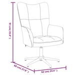 vidaXL Chaise de relaxation Noir Velours