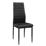 Lot de 2 chaises de salle à manger set de sièges empilables 96 cm noir 03_0005744