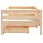 vidaXL Cadre de lit enfant avec tiroirs 70x140 cm bois de pin massif