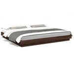 vidaXL Cadre de lit avec lumières LED sans matelas 200x200 cm