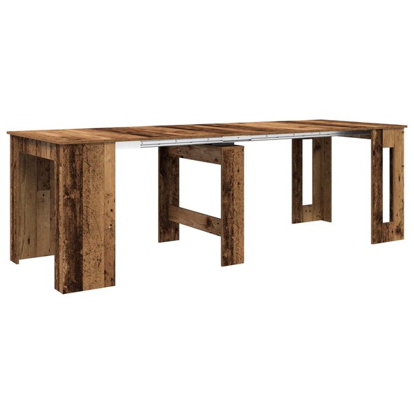 vidaXL Table à dîner 240 x 85 x 75 cm Bois d'ingénierie Bois ancien