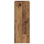 vidaXL Support de Plante Bois ancien 30 x 30 x 80 cm Bois d'ingénierie