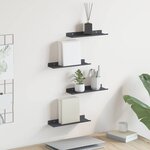 vidaXL Étagère flottante 4 pc Anthracite 30 x 9 x 2 5 cm Acier
