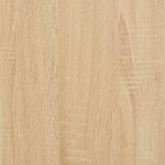 vidaXL Étagère TV murale Chêne Sonoma 125x18x23 cm Bois d’ingénierie
