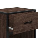 vidaXL Table de chevet chêne marron 40x31x50 cm bois d'ingénierie