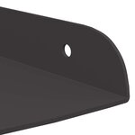 vidaXL Étagère Flottante d'Angle 4 pc Noir 30 x 30 x 2 cm
