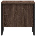 vidaXL Tables de chevet 2Pièces chêne marron 40x30x40cm bois d'ingénierie