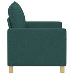 vidaXL Canapé Vert foncé 126 x 81 x 87 5 cm Tissu
