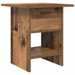 vidaXL Table de chevet avec tiroir 2 Pièces Bois ancien 41 x 40 x 45 cm