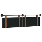 vidaXL Tête de lit suspendue Gris foncé PU antique