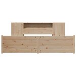 vidaXL Lit bibliothèque sans matelas 180x200 cm bois massif de pin