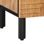 vidaXL Ensemble de meubles de salle de bain 3 pièces en bois d'acacia naturel