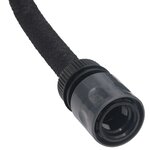 vidaXL Tuyau d'arrosage de jardin noir 0 6" 10 m caoutchouc