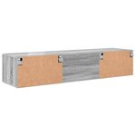 vidaXL Meuble TV Sonoma gris 150 x 39 x 30 cm Bois d'ingénierie