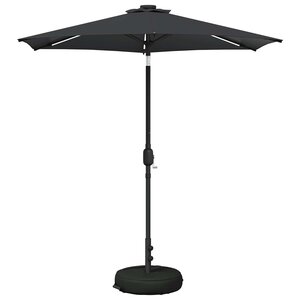 vidaXL Parasol de jardin avec lumières LED et base 230 x 230 cm