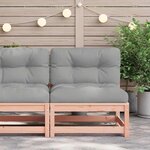 vidaXL Canapé de jardin sans accoudoirs coussins bois massif douglas