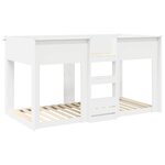 vidaXL Lit Superposé pour Enfants Blanc 75 x 190 cm Bois d'ingénierie