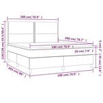 vidaXL Sommier à lattes de lit avec matelas Blanc 180x200cm Similicuir