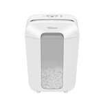 Destructeur de papier Fellowes LX70 Fellowes - Particules 4x40 mm - Niveau de sécurité Din P-4 - Verrou de sécurité - Détruit jusqu'à 11 feuilles - Capacité 18 litres - Détruit les agrafes  les clips et les cartes