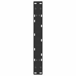 vidaXL Pieds de table basse en forme de A  2 pièces  noir  70 x (30-31) cm  acier