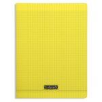 Cahier piqué 8000 POLYPRO 24x32 cm 96 p grands carreaux 90 g Coloris Aléatoire CALLIGRAPHE