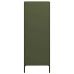 vidaXL Buffet vert olive 35x39x103 5 cm acier