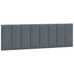 vidaXL Lit avec matelas gris foncé 160x200 cm velours