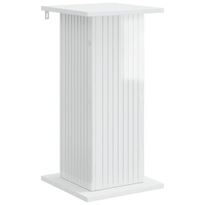 vidaXL Support de Plante Blanc brillant 30 5 x 30 x 60 5 cm