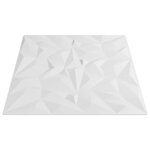 vidaXL Panneaux muraux 48 Pièces blanc 50x50 cm XPS 12 m² améthyste