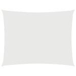 vidaXL Voile de parasol tissu oxford rectangulaire 4x5 m blanc