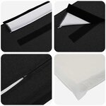 vidaXL Tête de lit capitonnée Naturel et Noir 150 cm Pin massif