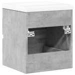 vidaXL Ensemble de meubles de salle de bain 2 Pièces gris béton