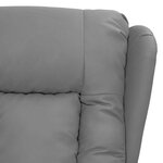 vidaXL Fauteuil Gris Similicuir