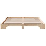 vidaXL Cadre de lit Pin massif 207 x 187 x 17 cm Bois massif en pin