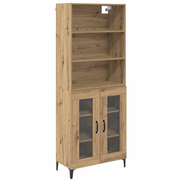 vidaXL Haut Armoire Chêne artisanal 69 5 x 34 x 180 cm