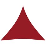 vidaXL Voile de parasol tissu oxford triangulaire 6x6x6 m rouge