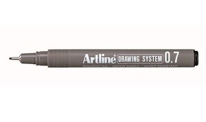 Feutre 'Drawing System' pointe 0,7 mm noir ARTLINE