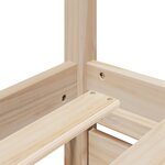 vidaXL Lit avec tiroirs et matelas 140x200 cm bois massif de pin