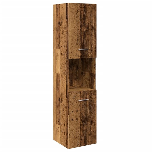 vidaXL Armoire de salle de bain suspendue vieux bois bois d'ingénierie