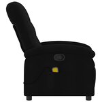 vidaXL Fauteuil de massage inclinable noir tissu
